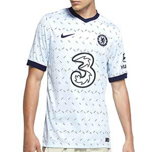 Camiseta Nike 2a Chelsea 2020 2021 Stadium - Camiseta segunda equipación Nike Chelsea FC 2020 2021 - azul celeste - frontal