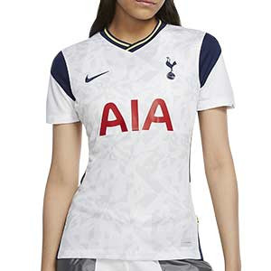 Camiseta Nike Tottenham mujer 2020 2021 Stadium - Camiseta de mujer primera equipación Tottenham 2020 2021 - blanca - frontal