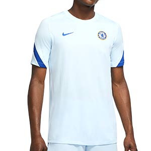 Camiseta Nike Chelsea entreno 2020 2021 Strike - Camiseta de entrenamiento del Chelsea 2020 2021 - azul celeste - frontal