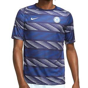 Camiseta Nike Chelsea pre-match 2020 2021 - Camiseta calentamiento pre partido del Chelsea FC 2020 2021 - azul - frontal
