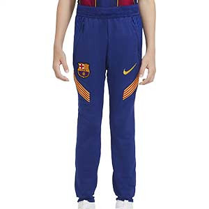 Pantalón Nike Barcelona niño entreno 2020 2021 Strike - Pantalón largo de entrenamiento infantil Nike del FC Barcelona 2020 2021 - azul - frontal