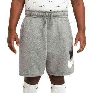 Short Nike niño Sportswear Club - Pantalón corto de algodón infantil Nike para calle - gris - frontal
