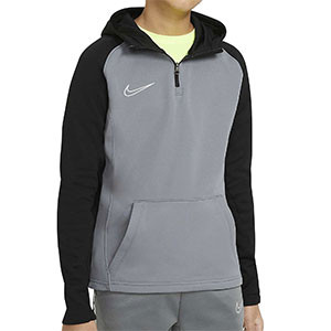Sudadera Nike niño Dry Academy Hoodie - Sudadera con capucha infantil Nike - gris - frontal