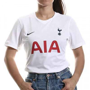 Camiseta Nike Tottenham 2021 2022 mujer Dri-Fit Stadium - Camiseta mujer primera equipación Nike del Tottenham Hotspur 2021 2022 - blanca - miniatura frontal