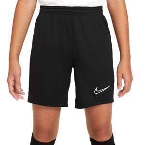 Short Nike Dri-Fit Academy 21 niño - Pantalón corto de entrenamiento de fútbol infantil Nike - negro - frontal