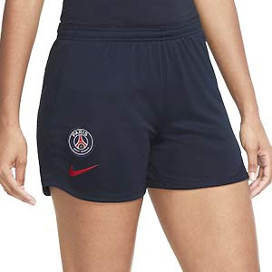 Short Nike PSG mujer entreno 2020 2021 Academy - Pantalón corto de entrenamiento de mujer del Paris Saint-Germain 2020 2021 - azul marino - frontal