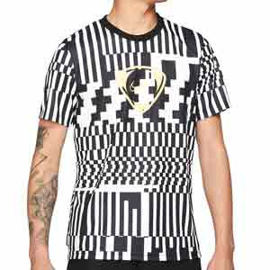 Camiseta Nike Dry Academy Joga Bonito - Camiseta de manga corta de poliéster Nike de la colección Joga Bonito - blanca y negra - frontal