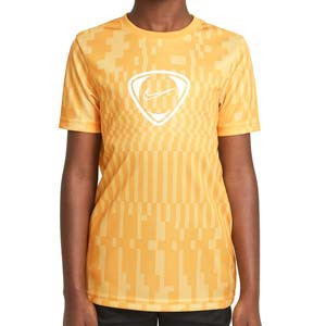 Camiseta Nike Dry Academy niño Joga Bonito - Camiseta de manga corta infantil de poliéster Nike de la colección Joga Bonito - dorada - frontal