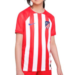 Camiseta Nike Atlético niño 2023 2024 Dri-Fit Stadium - Camiseta primera equipación infantil Nike del Atlético de Madrid 2023 2024 - roja, blanca