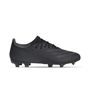 adidas X GHOSTED.3 FG - Botas de fútbol adidas FG para césped natural o artificial de última generación - negras - pie derecho