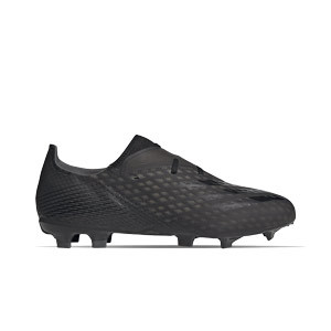 adidas X GHOSTED.2 FG - Botas de fútbol adidas FG para césped natural o artificial de última generación - negras - pie derecho