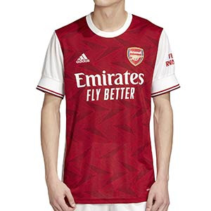 Camiseta adidas Arsenal 2020 2021 - Camiseta primera equipación adidas del Arsenal FC 2020 2021 - roja y blanca - frontal