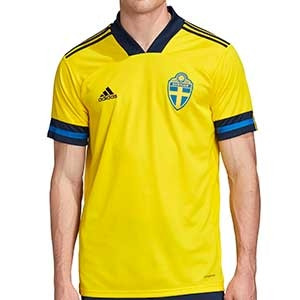 Camiseta adidas Suecia 2020 2021 - Camiseta primera equipación selección sueca 2020 2021 - amarilla - frontal