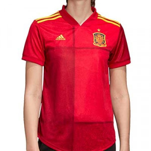 Camiseta adidas España mujer 2020 2021 - Camiseta mujer primera equipación selección española 2020 2021 - roja - frontal