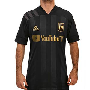 Camiseta adidas Los Angeles FC 2020 - Camiseta adidas segunda equipación Los Angeles FC 2020 de la MLS - negra - frontal
