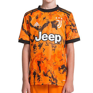 Camiseta adidas 3a Juventus niño 2020 2021 - Camiseta infantil tercera equipación adidas Juventus 2020 2021 - naranja - frontal
