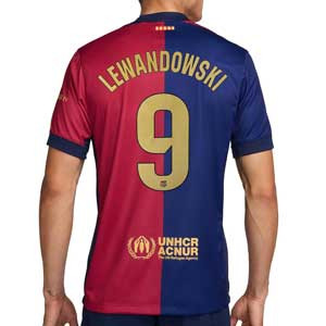 Camiseta Nike Barcelona Lewandowski 2024 2025 DF Stadium - Camiseta de la primera equipación Nike de Lewandowski del FC Barcelona 2024 2025 - azulgrana