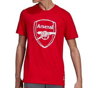 Camiseta algodón adidas Arsenal DNA - Camiseta de algodón de paseo adidas del Arsenal FC - roja - frontal