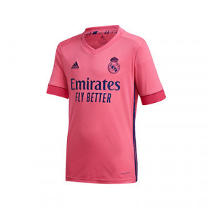 Camiseta adidas 2a Real Madrid niño 2020 2021 - Camiseta segunda equipación infantil adidas Real Madrid 2020 2021 - rosa - frontal