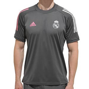 Camiseta adidas Real Madrid entreno 2020 2021 - Camiseta de entrenamiento adidas del Real Madrid 2020 2021 - gris - frontal