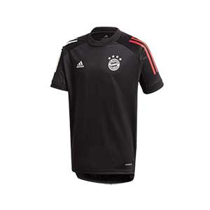 Camiseta adidas Bayern entreno 2020 2021 - Camiseta de manga corta de entrenamiento adidas del Bayern de Munich 2020 2021 - negra - frontal