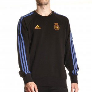 Sudadera adidas Real Madrid entrenamiento - Sudadera de algodón entrenamiento adidas del Real Madrid CF - negra - miniatura frontal