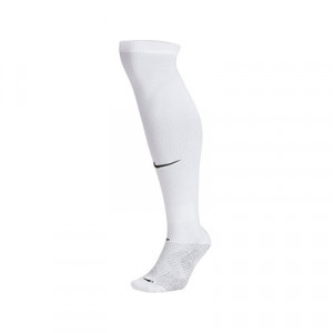 Medias fútbol Nike Grip Strike - Medias de fútbol antideslizantes Nike - blancas - frontal