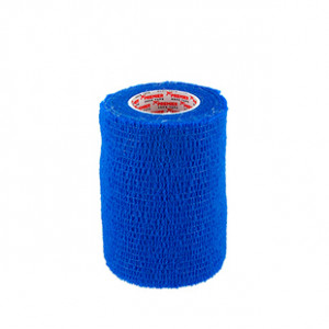 Venda adhesiva Prowrap Premier Sock 7,5cm x 4,5m - Venda elástica adhesiva para sujeción de espinilleras Premier Sock (7,5 cm x 4,5 m) - azul - frontal