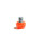 1x taco goma TPU 6mm botas fútbol adidas Studiamonds naranja