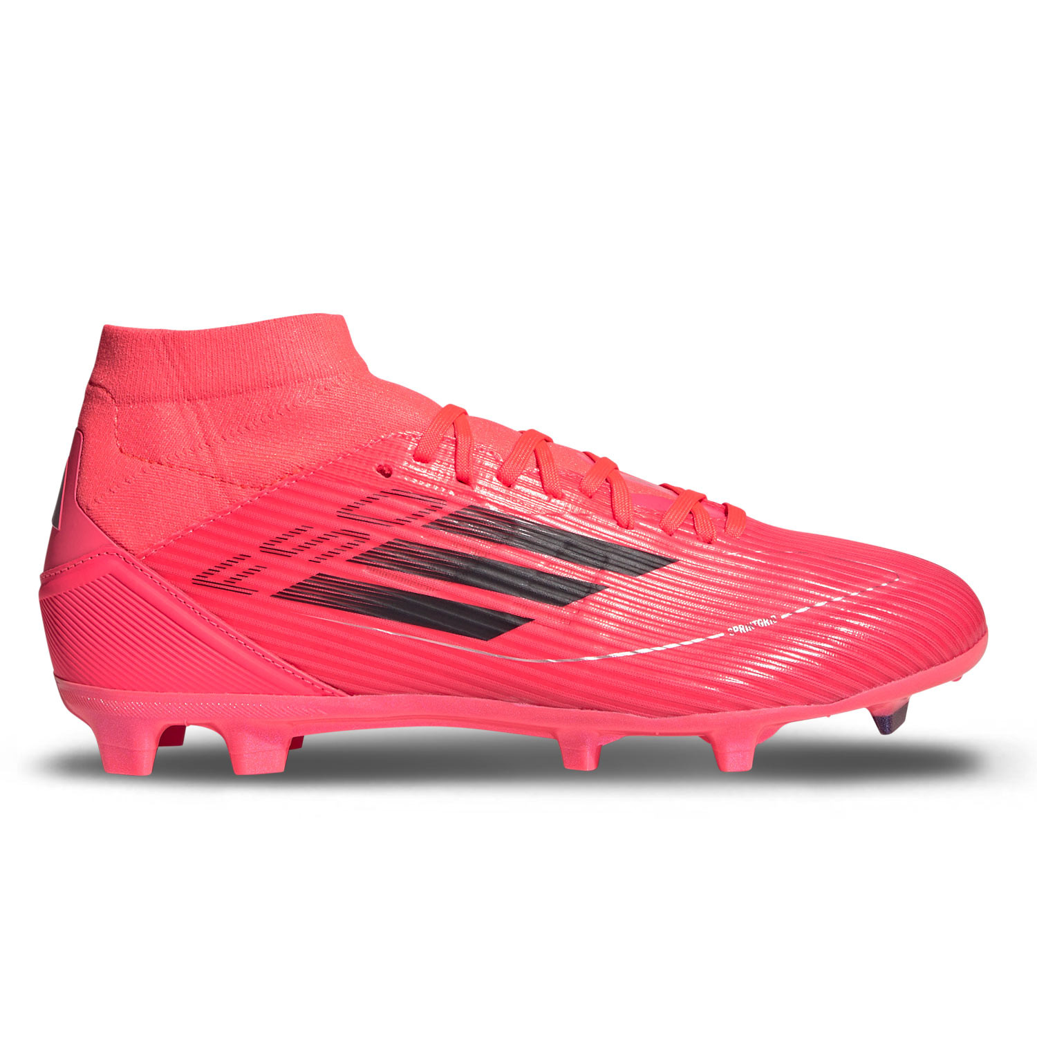 Botas futbol mujer tobillera adidas F50 League FG MG salmon