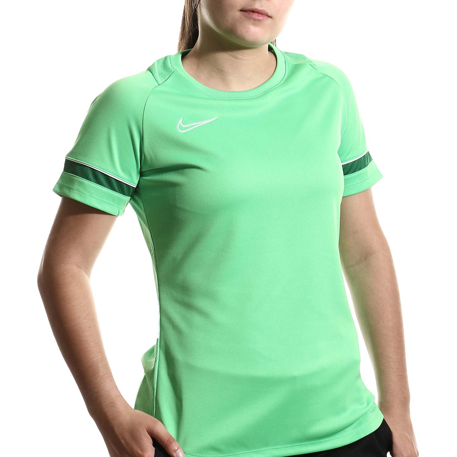 Camiseta Nike Dri-Fit Academy mujer verde | futbolmania