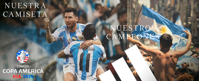 Disponible la camiseta de Argentina para niño Copa America 2024