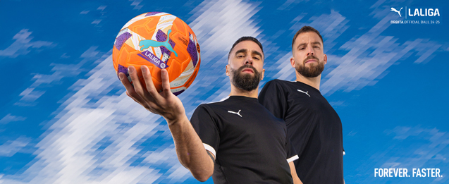 balón oficial de LALIGA Puma Orbita - Orange Ball
