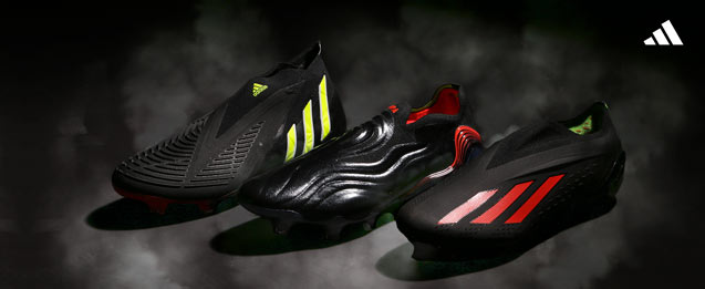 Bota de fútbol adidas Predator, Copa, X, en negro colección Shadow Portal.