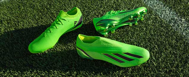 nuevas botas de fútbol adidas X Speedportal color verde de la colección Game Data Pack