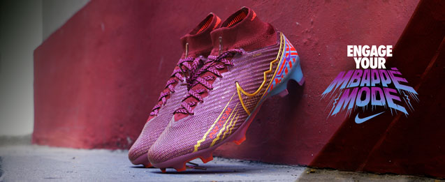 La nueva bota de fútbol Nike Mercurial de color lila que llevará el jugador Mbappé