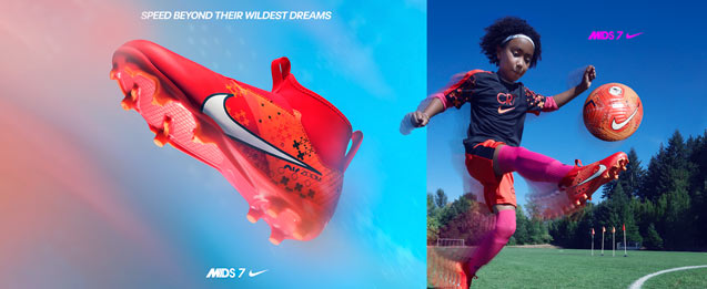 Nuevas botas Nike Mercurial DMS 7 para niño