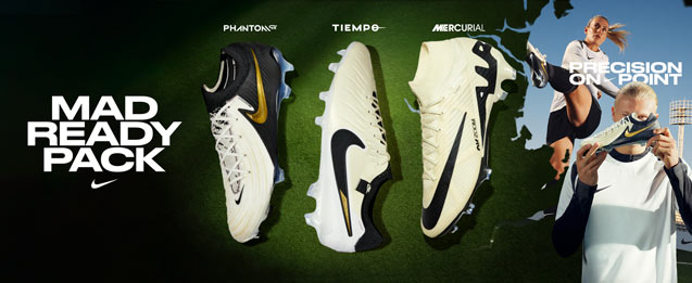 botas de fútbol Nike Mercurial, Phantom Gx y tiempo de colores beige colección Mad Ready Pack