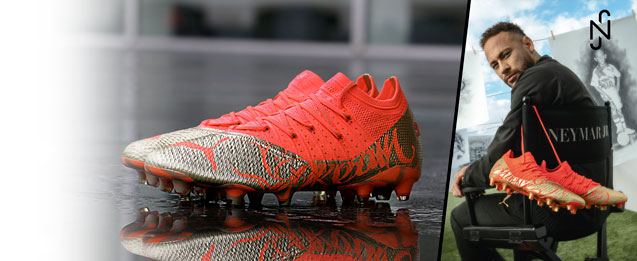 Las nuevas botas puma Future color naranja con detalles dorados que utilizará Neymar 
