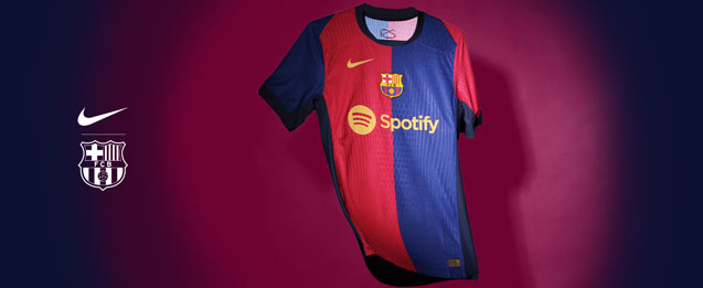 Nueva 1a equipación fútbol del equipo FC Barcelona temporada 24-25 