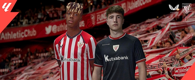 1a y 2a equipación del Athletic Club temporada 26/27