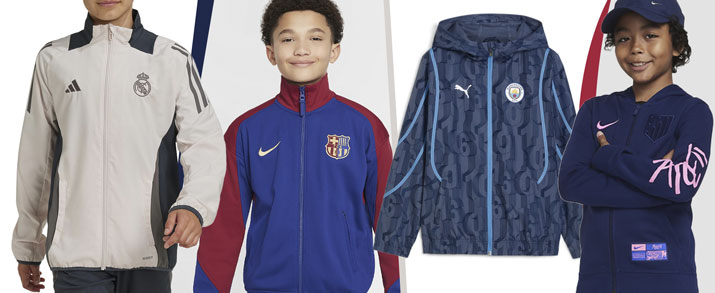 Chaquetas de fútbol para el inivierno