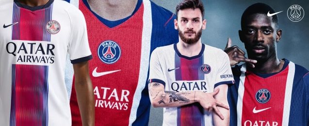 Equipación oficial primera y segunda del PSG 2026/27
