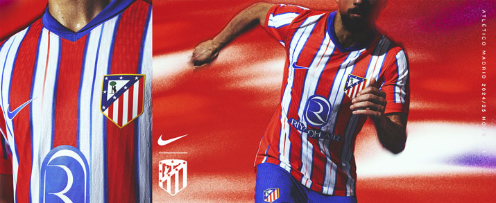 1a equipación del Atlético Madrid temporada 2024 2025