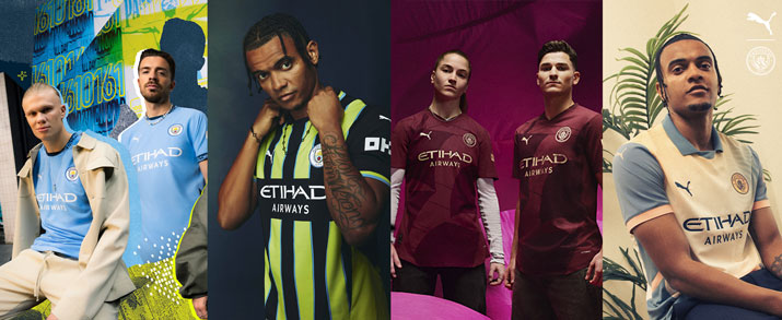 camiseta de la primera, segunda, tercera y cuarta equipación adulto 2024-2025 Manchester City