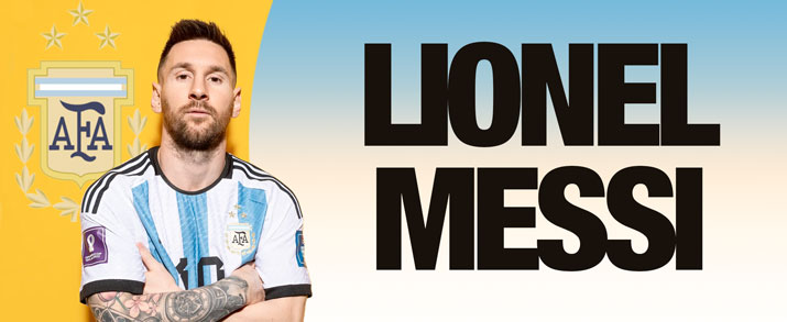 Bodegón de productos del jugador del Inter de Miami Lionel Messi 2023-2024