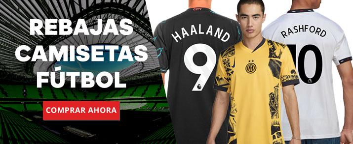 Rebajas camisetas equipaciones fútbol 2025