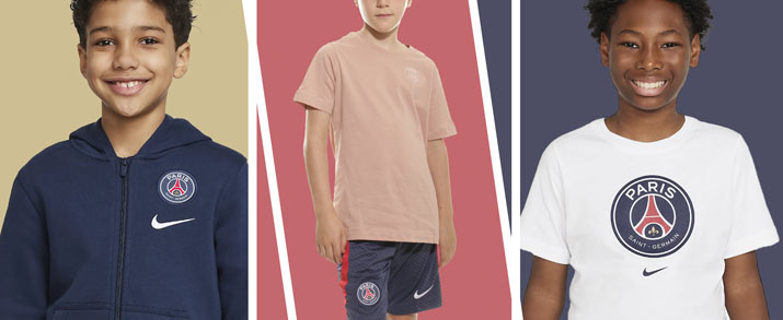 jugador junior fútbol street camiseta del París Saint Germain temporada 2022 2023