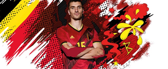 Camiseta infantil primera equipación selección belga 2019 2020 - roja